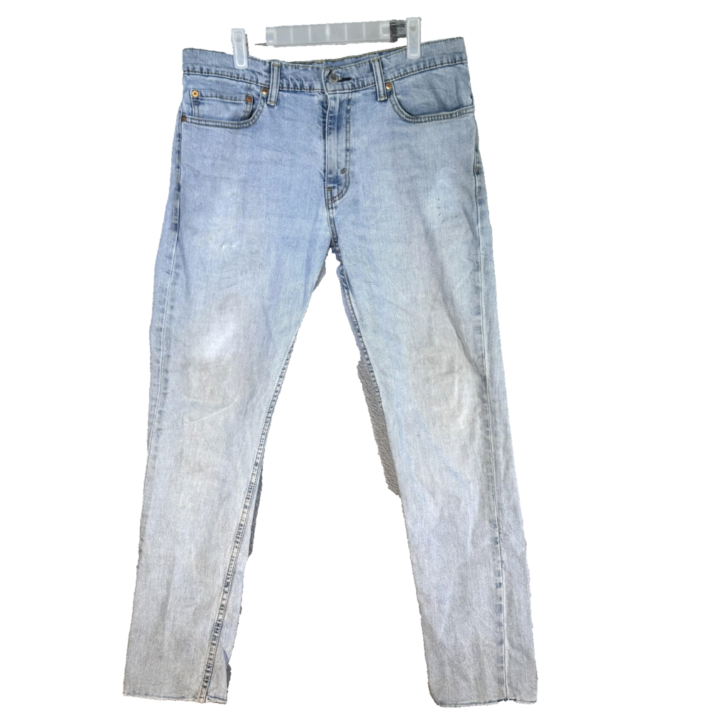 Levi's 511 Jeans Mens 36x34 Light Wash Blue Slim Fit Stretch Denim Pants